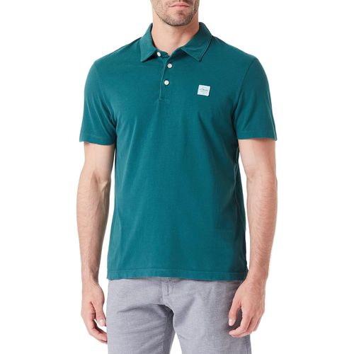 Polo À Manches Courtes, Vert, L Homme