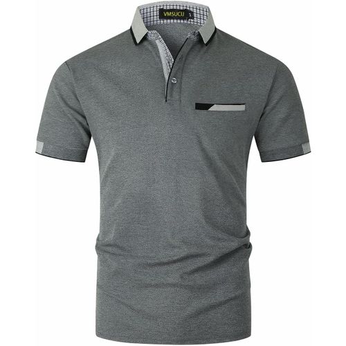 Hommes Broderie Girafe Coton Manche Courte Mode Classique Basique Col Polo Golf Chem