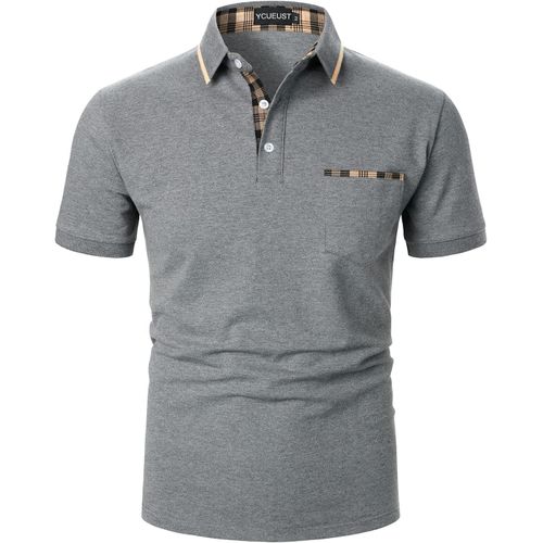 Cotton Homme Manches Courtes Basic Casual Polo