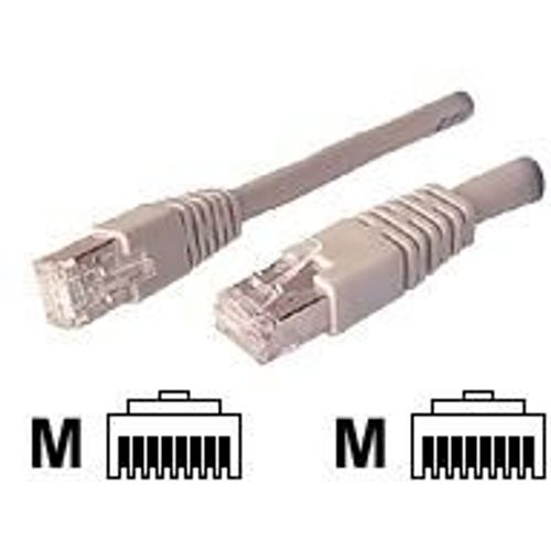 deXlan - Cordon de raccordement - RJ-45 (M) pour RJ-45 (M) - 7 m - STP - CAT 6 - beige