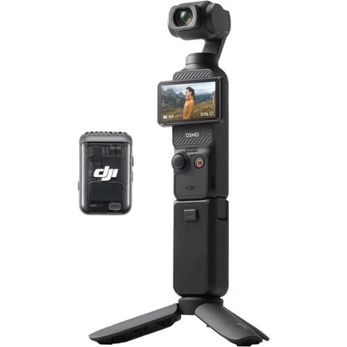 ChenQuanSarl-Osmo Pocket 3 Créateur Bundle, Camera Vlog Cmos 1'' Et Vidéo 4K/120 Ips, Digital Et Petite, Stabilisation À 3 Axes, Suivi Facial/Objet, Map Rapide, Avec Micro Pour Un Son Net