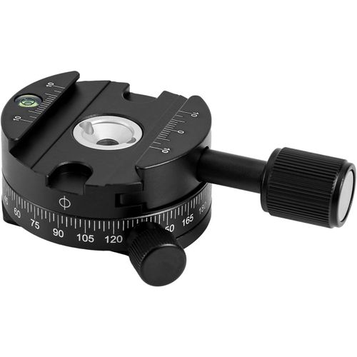 CLOUDDS_Pince Panoramique À Dégagement Rapide,Adaptateur Pour Trépied Panoramique 360°Adaptateur Fixation Appareil Photo Plaque De Fixation Rapide Pour Trépied Monopode Stabilisateur Dslr
