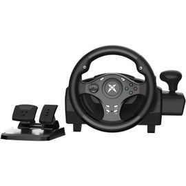 Cloudds_Volant De Course Avec Pédales,Volant De Jeu Pc Avec Double Retour De Force Moteur,Rotation Du Volant À 270°,Pour Pc,Xbox One,Xbox Series X/S,Ps4,Ps3,Android
