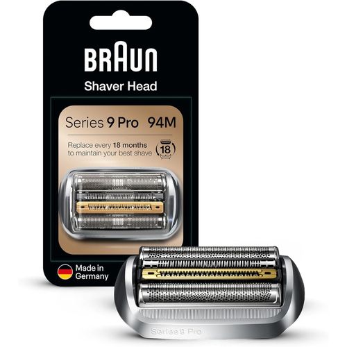 CLOUDDS_Tête De Rasoir Électrique 94M Argent,Compatible Avec Les Rasoirs Électriques Series 9 Pro Et Series 9 Pour Homme