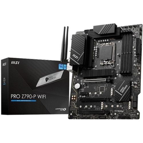 CLOUDDS_Pro Z790-P Wifi Carte Mère,Atx-Pour Processeurs Intel 14E,13E & 12E Gén,Lga 1700-55A Drmos,Ddr5 Memory Boost 7000+Mhz/Oc,Pcie 5.0 & 4.0 X16,4 X M.2 Gen4,Wifi 6E,2.5G Lan