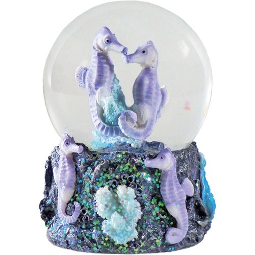 ytseazn-Water Globe-Hippocampe De . Boule À Neige Avec Figurine En Résine & Support Moulé. Objet De Décoration Parfait Pour La Maison Ou Pour Offrir. (Choisi Au Hasard Parmi 2 Couleurs)