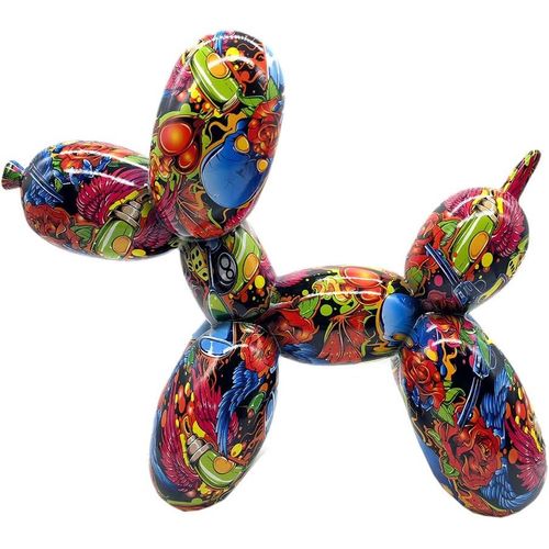 Ytseazn-Casablanca Sculpture Animal Figurine Sculpture Chien Ballon Statue Art Moderne Décoration En Résine Street Art Design Hauteur 25cm