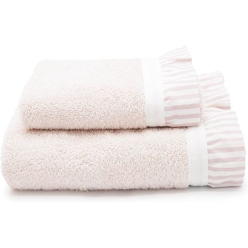ytseazn-Lot De 2 Serviettes De Bain En Coton Mauve