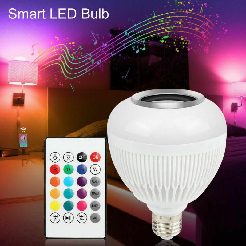 E27 Rvb Sans Fil Bluetooth A Men La Lumire D'ampoule Tlc...