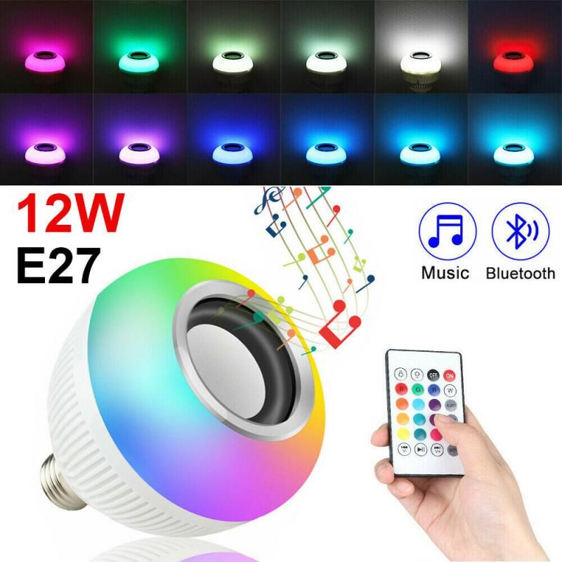 E27 Rvb Sans Fil Bluetooth A Men La Lumire D'ampoule Tlc... - 2