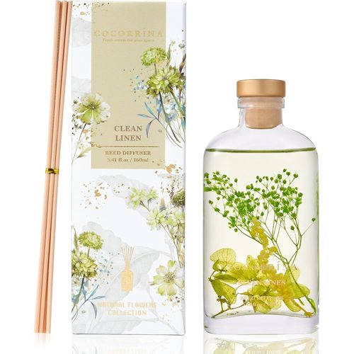 Ytseazn-Diffuseur Parfum Maison,Linge Propre 160ml Avec Bâtonnets Parfum De Maison Pour Salle De Bain Chambre À Coucher Décoration D'intérieur