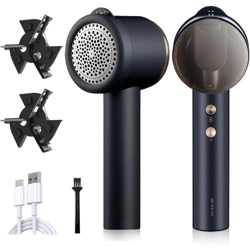 ytseazn-Rasoir Électrique Anti-Bouloche Et Anti-Peluche Portable Et Rechargeable-Convient Aux Vêtements Et Tissus Divers-Pour La Maison Et Les Voyages (Sans Fil,3 Profondeurs,Argent)