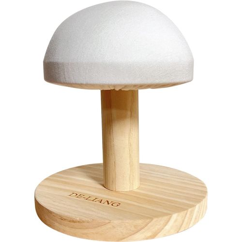 ytseazn-Dlib50-Beige Planche À Repasser En Bois Avec Manches Rembourrées En Fer Et Base Ronde Pour Petit Dessus De Table Tapis De Pressage Jambon,Long 18cm,Beige