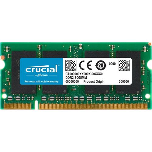ytseazn-Ct25664Ac667 2Gb (Ddr2,667Mhz,Pc2-5300,Sodimm,200-Pin) Mémoire