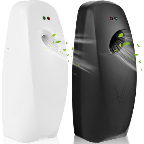 ytseazn-2Pcs Désodorisant Maison Spray Automatique Sans Gaz Active Fresh,3 Mode Réglable Desodorisant Maison Automatique,Diffuseur De Parfum Alimenté Par Pile Pour Maison Toilet(1Pcs Noir+1Pcs Blanc)