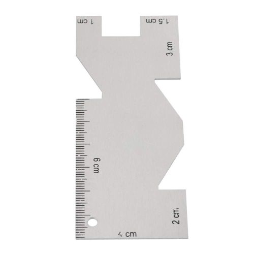 Ytseazn-Règle De Couture En Métal,5cm X 4cm,Étalonnage Précis,Résistante À La Corrosion,Antirouille,Idéale Pour Le Matelassage,La Couture Et La Mesure