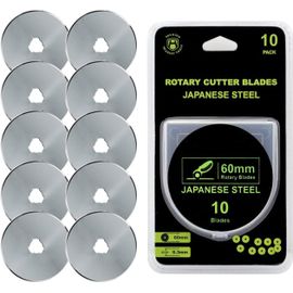ytseazn-Outils Lame De Cutter Rotatif 60Mm (Lot De 10)