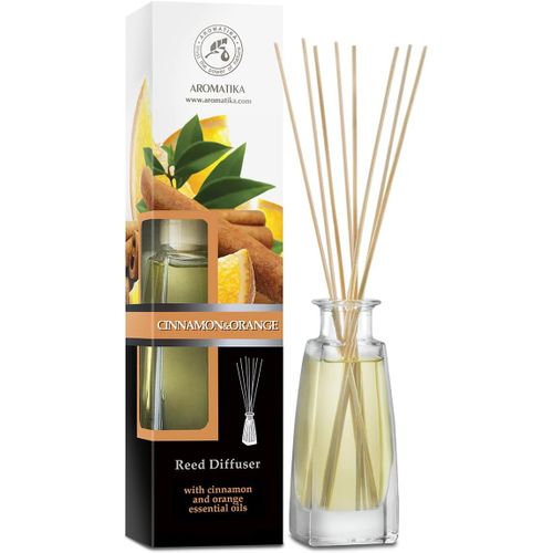 ytseazn-Diffuseur Parfumé Cannelle & Orange Avec Huiles Essentielles 100Ml-Bâtonnets De Parfum-Parfum Ambiance-Desodorisant Maison-Diffuseur À Roseaux