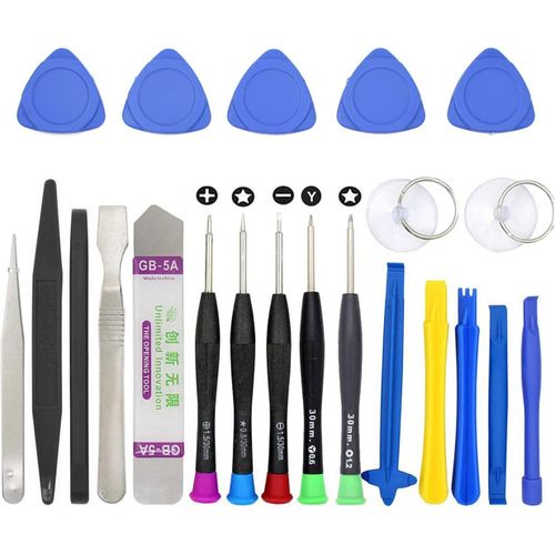 Ytseazn-Kit De Tournevis 22 En 1 Pour Réparation De Téléphone Portable-Pince À Épiler-Outil D'ouverture D'écran Pour Ipad,Iphone 13,12,11,X 7,8,5,5s,6 Plus