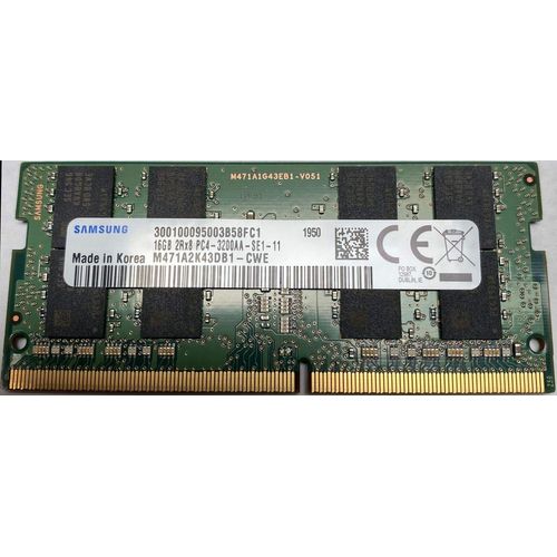 ytseazn-16 Go Ddr4 3200Mhz Pc4-25600 1,2V 2Rx8 260 Broches Sodimm Module De Mémoire Ram Pour Ordinateur Portable M471A2K43Db1-Cwe