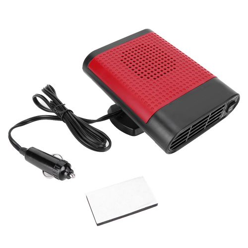 Chauffage De Pare-Brise Portable 12 V Pour Voiture, Degivrage, Desembuage, Noir Et Rouge
