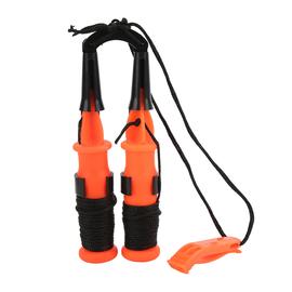 Lot De 2 Pics A Glace D'hiver Pour La Peche Sur Glace, Avec Sifflet D'urgence Et Corde Noire
