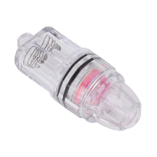 Lampe De Peche A Led Transparente A Piles Aa, Ideale Pour La Peche A La Traine En Mer Et En Eau Douce, Rouge