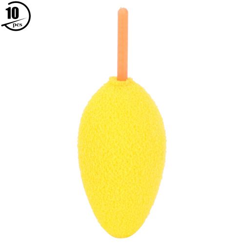 Lot De 10 Flotteurs De Peche Sur Glace En Eva Jaune Vif, Resistants A La Corrosion, Indicateur De Derive, Accessoires De Peche En Hiver