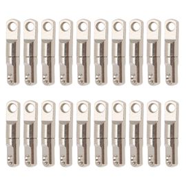 Lot De 20 Emerillons De Peche Durables Et Faciles A Utiliser, Resistants A L'eau, Pivotants, Pour La Peche A La Ligne, 4 Mm