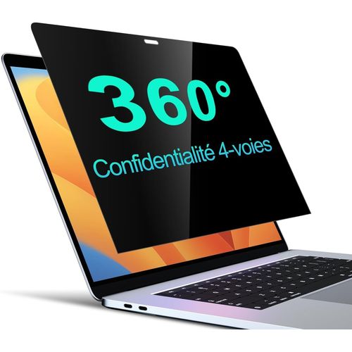 CLICKSELL-Filtre De Confidentialité Pour Macbook Pro 13"" (2016-2022, M1, M2) & Macbook Air 13 Pouces (2018-2021, M1) - Filtre Anti-Espion 360°, Protecteur Antireflet Mat, Film Résistant Aux Rayures