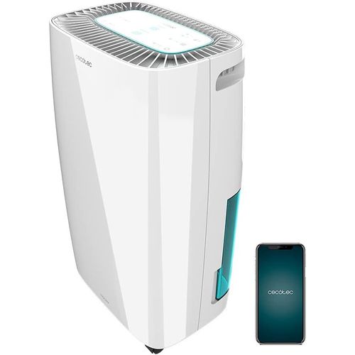CLICKSELL-Déshumidificateur Big Dry 4000 Expert White. 205 W, 10L/Jour, Réservoir Amovible 2,5L, Rendement 105M3/H, Silencieux, Minuteur, Réglage De L'Humidité, Affichage Led, Wi-Fi