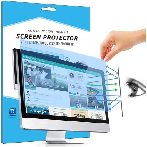 CLICKSELL-Amovible Filtre Anti-Lumière Bleu Premium Pour 21.5"" Bureau/Moniteur, Filtrant Anti-Éblouissant Protection Des Yeux, Blocage De La Lumière Bleue Protecteur D'Écran Pour 21.5"" Pouces