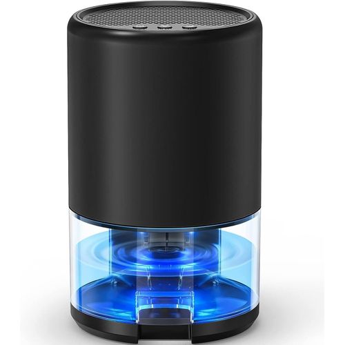 CLICKSELL-Deshumidificateur D Air, Electrique Déshumidificateurs Silencieux, Déshumidificateur De Pièce À Économie D'Énergie À Arrêt Automatique, Déshumidificateur De Sous-Sol (Noir)
