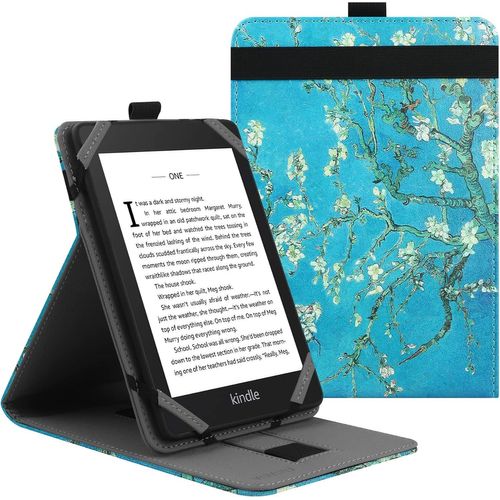 CLICKSELL-Coque De Protection Universel Pour Kindle Paperwhite Kobo Liseuse 6 Pouces, Étui Folio Compatible Avec La Liseuse Sony/Kobo/Tolino/Pocketbook/Kindle 6"",Avec Support Multi Angles-Af