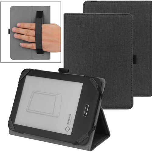 CLICKSELL-Coque De Protection Universel Pour Kindle Paperwhite Kobo Liseuse 6 Pouces, Étui Folio Compatible Avec La Liseuse Sony/Kobo/Tolino/Pocketbook/Kindle 6 Pouces-Black