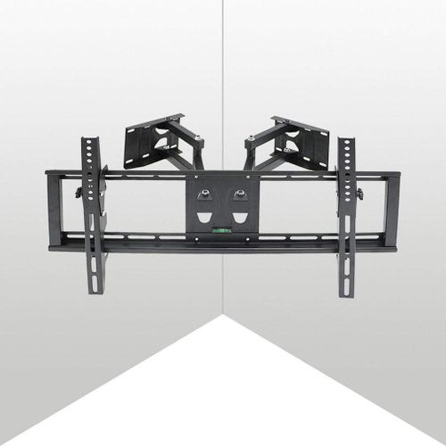 CLICKSELL-Support Tv Mural Angle, Support Tv Mural Fixe Pour Écrans Led Lcd Plasma 32-65 Pouces (45 Pouces Au Coin), Meuble Tv Support Mural Angle, Rotatif Et Inclinable ±15°-Charge 35Kg Vesa 400X600