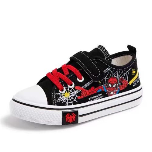 Baskets Spiderman Enfant Avec Spiderman Rouge - Taille 34 (20,5cm)