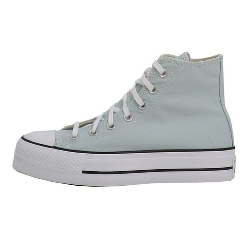 Chaussures Mid Mi Montantes Converse Chuck Taylor All Star Lift Platform Bleu Ciel