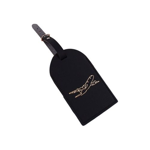 Étiquette de bagage élégante et anti-perte ¿ Porte-badge en cuir PU de qualité supérieure pour sacs de voyage, valises et sacs à dos