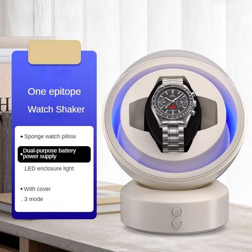 Boîte De Remontoir De Montre De Luxe,Présentoir De Montre Silencieuse,Boîte De Rangement Non Magnétique,Rotation Automatique,Organisateurs En Acrylique Transparent,Emballage - Type 1 Watches White