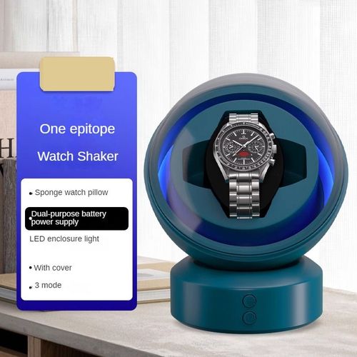 Boîte De Remontoir De Montre De Luxe,Présentoir De Montre Silencieuse,Boîte De Rangement Non Magnétique,Rotation Automatique,Organisateurs En Acrylique Transparent,Emballage - Type 1 Watches Green