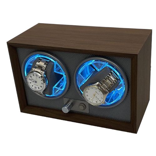 Remontoir De Montre De Luxe Embers,1,2 Emplacements,Secoueur En Bois,Boîte De Montre,Rangement Automatique,Peut Être Placé Dans Un Coffre-Fort Ou À Proximité,Nous - Type Fr-B