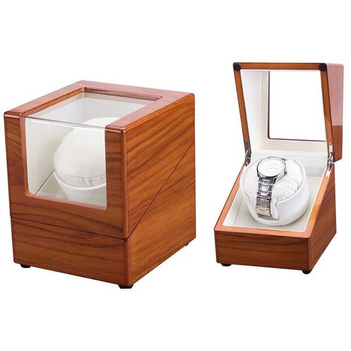 Bois Haute Brillance Peinture Électrique Secouant Montre Mécanique Montre Remontage Automatique Transducteur Silencieux Montre Remontoir Boîte Automatique - Type B