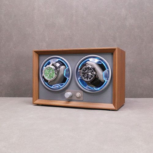 Remontoir De Montre En Bois,Dispositif De Montre,Double Position,Mécanique,Fibre De Carbone,Cuir,Remontage Électrique,Boîte - Type B