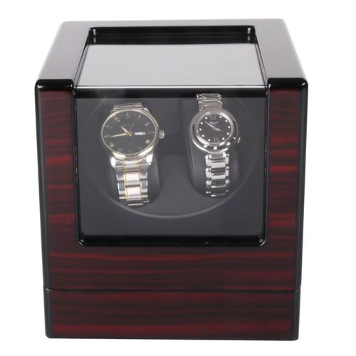 Boîte De Montre Électrique À Remontage Automatique,Boîte À Moteur À Double Tête Avec Lumière Ambiante,Agitateur De Montre Électrique - Type W136r