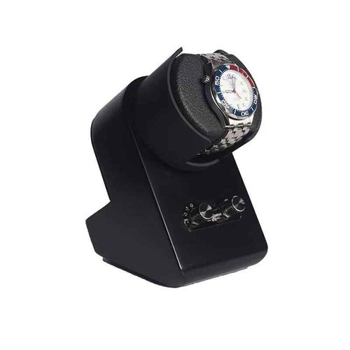 Remontoir De Montre En Bois Pour Homme,Boîte De Rangement Rotative,Moteur,Remontage Existent,Vitrine,Luxe Mécanique - Type B-Black
