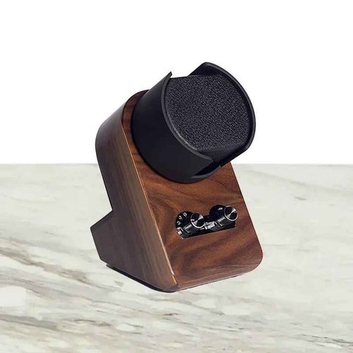 Remontoir De Montre En Bois Pour Homme,Boîte De Rangement Rotative,Moteur,Remontage Existent,Vitrine,Luxe Mécanique - Type A-Brown
