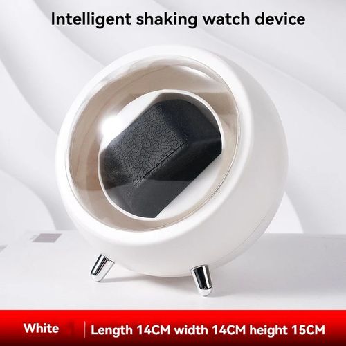 Remontoir De Montre Mécanique Pour Homme Et Femme,Modèle De Capsule Spatiale,Boîtier De Rangement Existent Pour La Maison,Support Rotatif,Boîte De Décoration,Alimentation Usb - Type White
