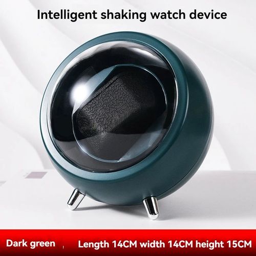 Remontoir De Montre Mécanique Pour Homme Et Femme,Modèle De Capsule Spatiale,Boîtier De Rangement Existent Pour La Maison,Support Rotatif,Boîte De Décoration,Alimentation Usb - Type Green