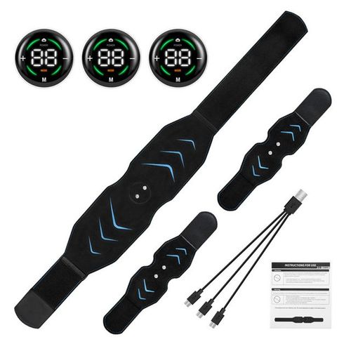 Ceinture De Tonification Abs Ems,Vibration Électrique,Entraîneur Musculaire Abdominal,Ceinture De Massage Amincissante Pour La Taille,Les Bras Et Les Jambes - Type Set